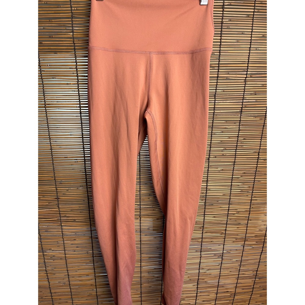 Yogalicious Lux High Waisted Leggings Terracotta Rust Orange Womens XS Yoga Pant